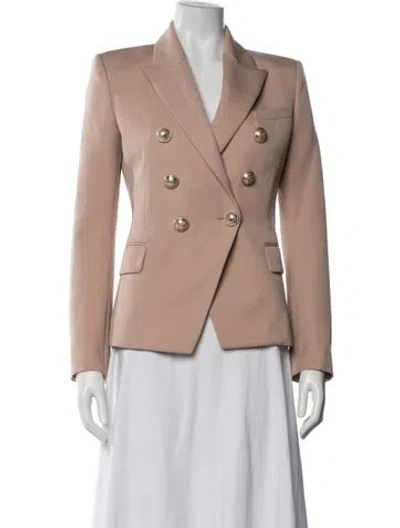 Pre-owned Balmain Wool Blazer In Pink