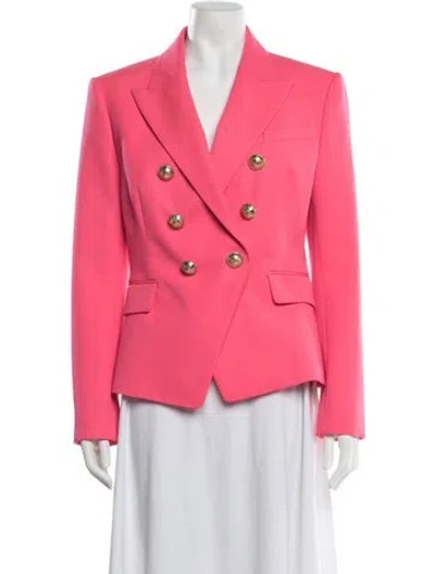 Pre-owned Balmain Wool Blazer In Pink
