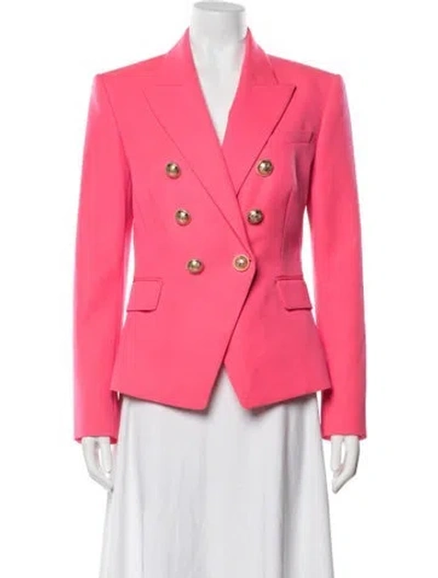 Pre-owned Balmain Wool Blazer In Pink