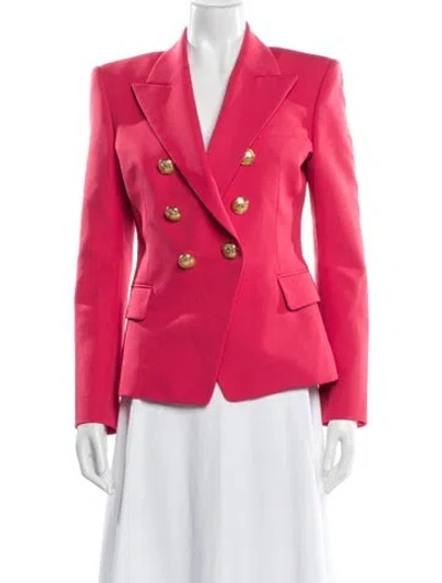 Pre-owned Balmain Wool Blazer In Red