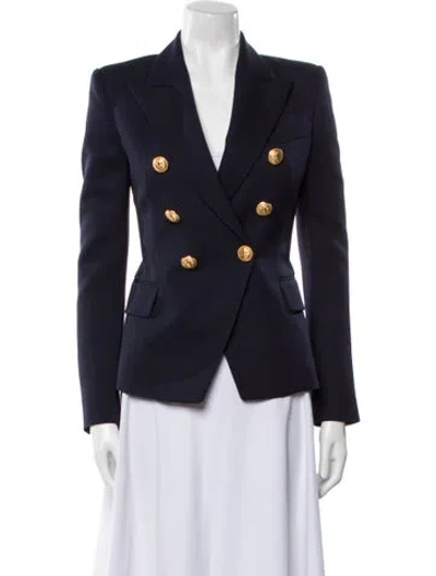 Pre-owned Balmain Wool Blazer W/ Tags In Blue