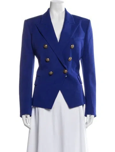 Pre-owned Balmain Wool Blazer W/ Tags In Blue