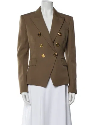 Pre-owned Balmain Wool Blazer W/ Tags In Brown