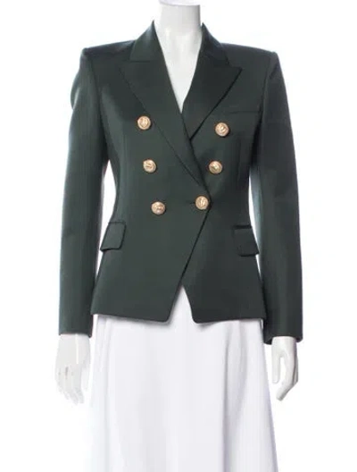 Pre-owned Balmain Wool Blazer W/ Tags In Green