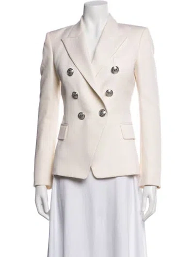 Pre-owned Balmain Wool Blazer W/ Tags In Neutral