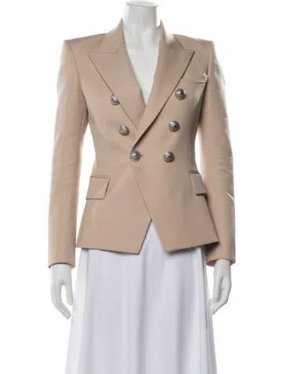 Pre-owned Balmain Wool Blazer W/ Tags In Neutrals