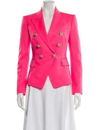 Pre-owned Balmain Wool Blazer W/ Tags In Pink