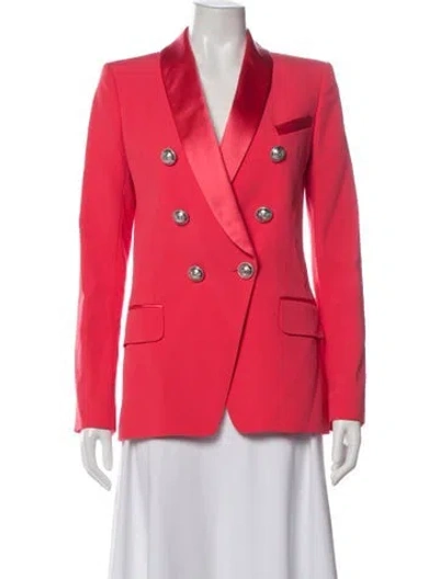 Pre-owned Balmain Wool Blazer W/ Tags In Red