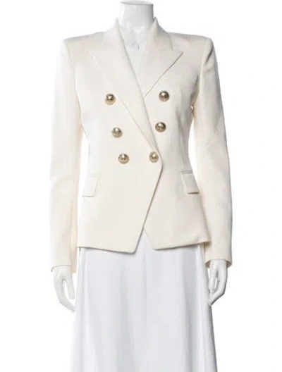 Pre-owned Balmain Wool Blazer In White