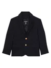 Balmain Wool-blend Blazer Jacket In Blue