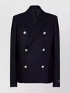 Balmain Double-breasted Coat With Logo Buttons