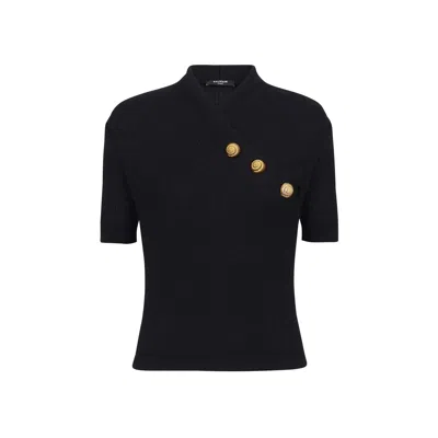 BALMAIN WOOL BLEND TOP