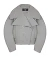 Balmain Oversized Wool Caban Featuring Pockets In Gray
