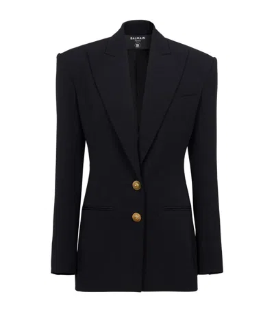 Balmain Black Virgin Wool Blazer