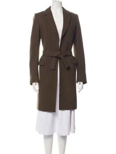 Pre-owned Balmain Wool Coat In Brown