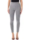 Balmain Slim Fit Stretch Ankle Length Trousers In Gray