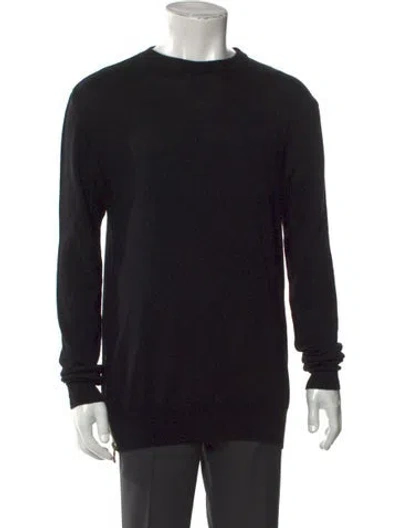Pre-owned Balmain Wool Crew Neck Pullover In Black