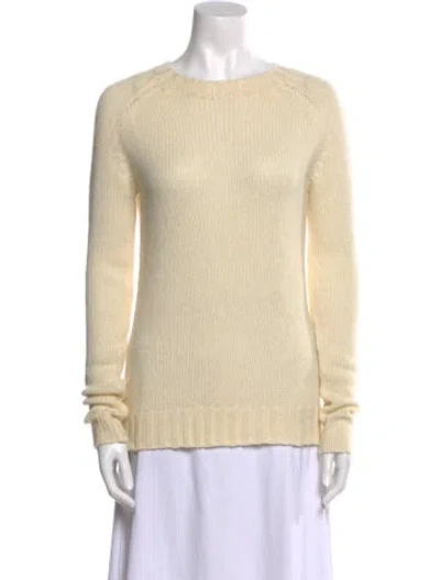 Pre-owned Balmain Wool Crew Neck Sweater In Neutral