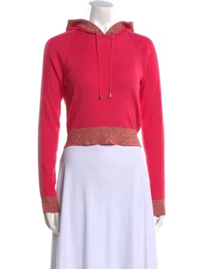 Pre-owned Balmain Wool Crew Neck Sweater In Pink