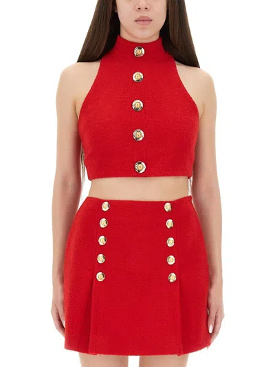 Balmain Wool Crop Top