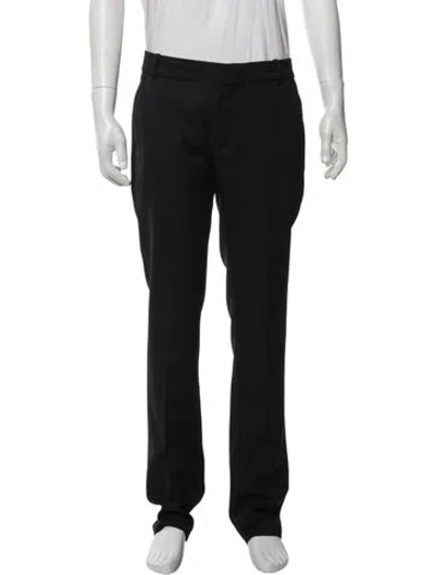 Pre-owned Balmain Wool Dress Pants In Gray