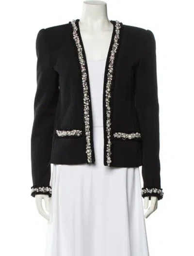 Pre-owned Balmain Wool Evening Jacket In Black