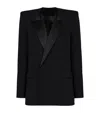 Balmain Grain De Poudre Blazer In Black