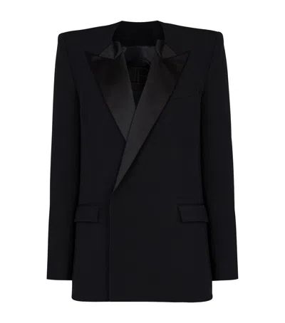 BALMAIN WOOL GRAIN DE POUDRE BLAZER