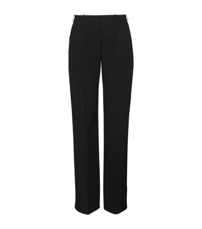 BALMAIN WOOL GRAIN DE POUDRE TROUSERS