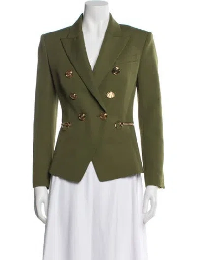 Pre-owned Balmain Wool In Green