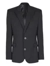 Balmain Tailored 2-button Wool Jacket For Men In Black