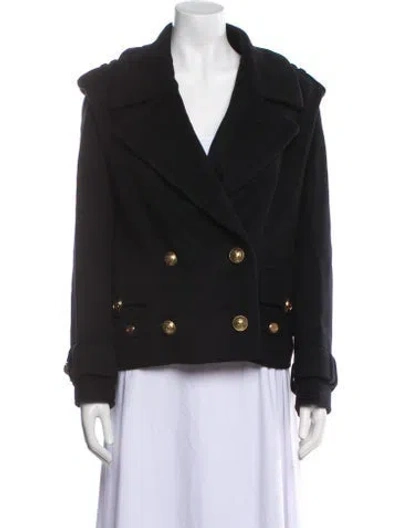 Pre-owned Balmain Wool Jacket In Black