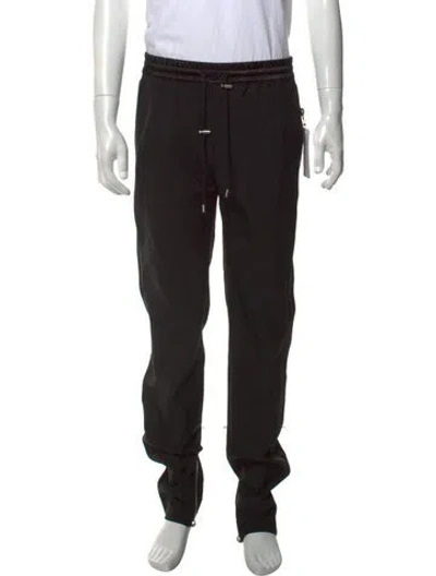 Pre-owned Balmain Wool Joggers In Black