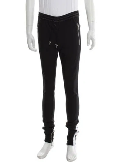 Pre-owned Balmain Wool Joggers In Gray