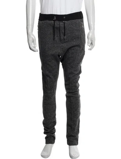Pre-owned Balmain Wool Joggers In Grey