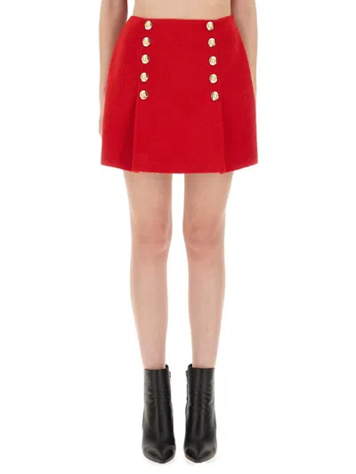 Balmain Wool Mini Skirt