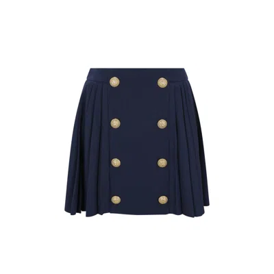 BALMAIN WOOL MINI SKIRT