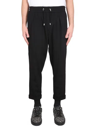 Balmain Wool Pants In Black