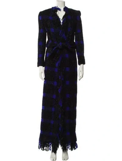 Pre-owned Balmain Wool Printed Coat W/ Tags In Multi