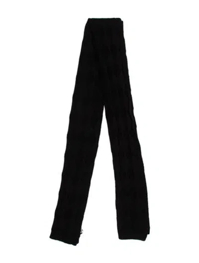 Pre-owned Balmain Wool Scarf W/ Tags In Black