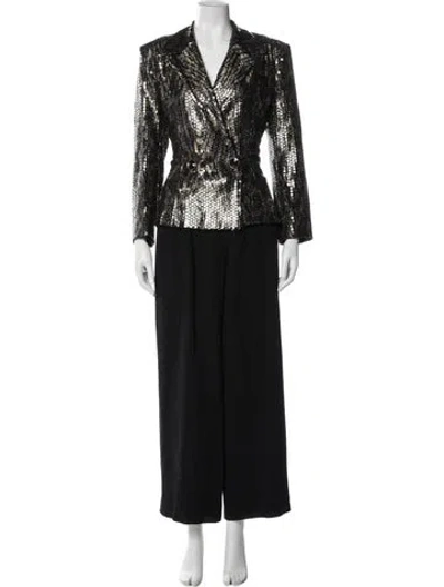 Pre-owned Balmain Wool Set In Black