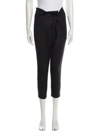 Pre-owned Balmain Wool Skinny Leg Pants In Gray
