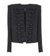 Balmain Wool Spencer Jacket In Black