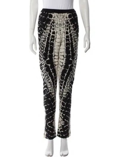 Pre-owned Balmain Wool Straight Leg Pants In Black