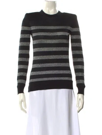 Pre-owned Balmain Wool Striped Sweater In Multi