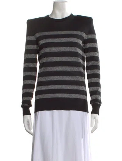 Pre-owned Balmain Wool Striped Sweater In Multi