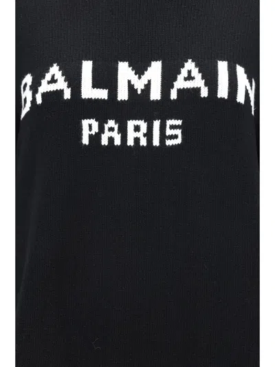 Balmain Wool Jumper In Black