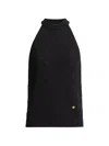 Balmain Wool Top In Black