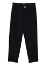 Balmain Wool Trousers In Black