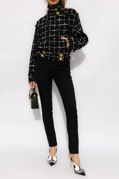 Balmain Wool Trousers In Black